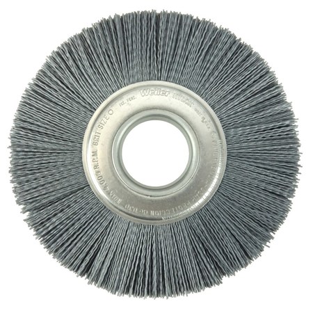 WEILER 8" Crimped Filament Nylox Wheel, .022/320SC Fill, 2" Arbor Hole 83110